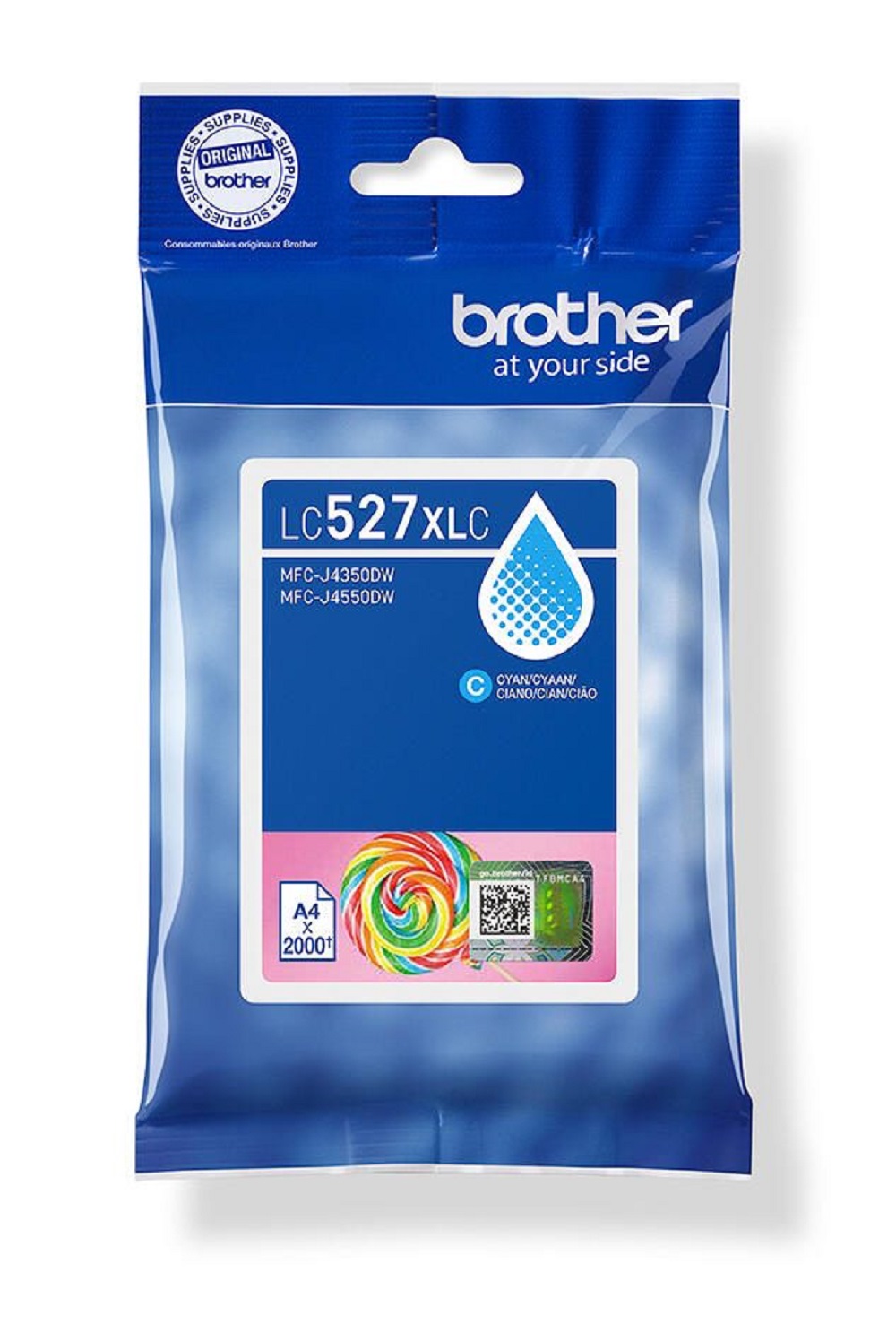 Brother LC527XLC Druckerpatrone 1 Stück(e) Original Hohe (XL-) Ausbeute Cyan