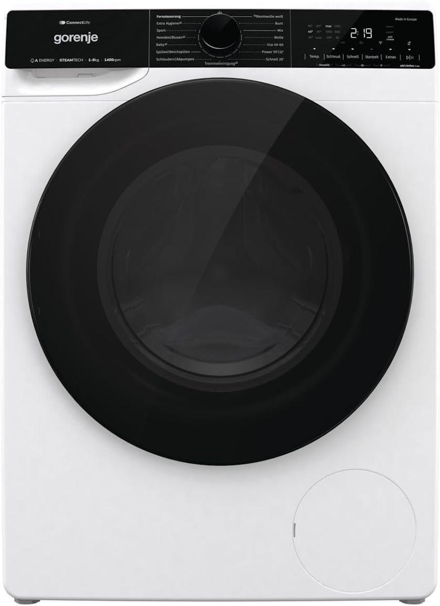 Gorenje Waschmaschine WPNA84ATSWIFI3 weiß 8kg 1400 U/Min