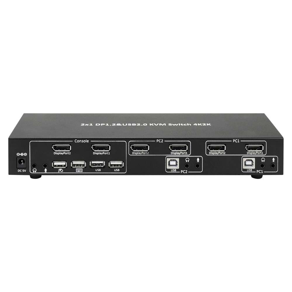Techly IDATA DP-KVM2