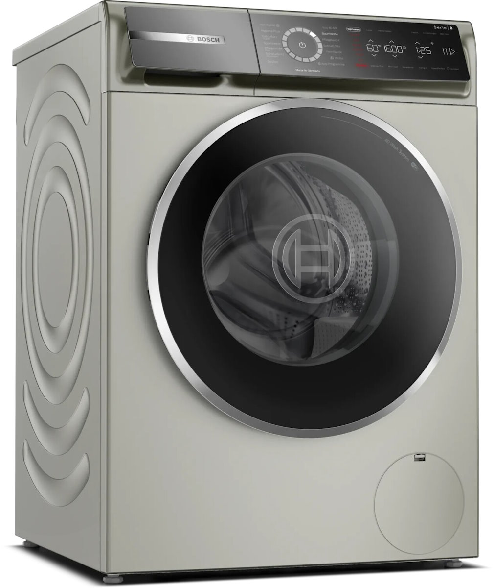 Bosch WGB2560X0 Serie 8 Waschmaschine Bosch WGB2560X0 Waschmaschine, Frontlader, 10 kg, 1600 U/min, silbernes Inox-Design