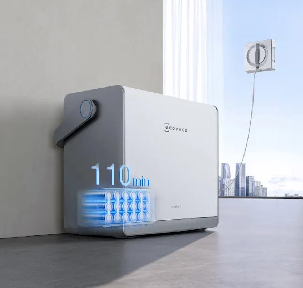 Ecovacs WINBOT W2 PRO Akkubetrieb