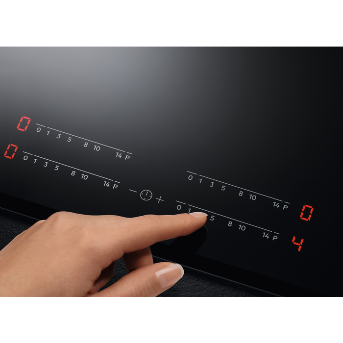 Detail der Slider-Bedienung (DirectTouch) des AEG Kochfelds