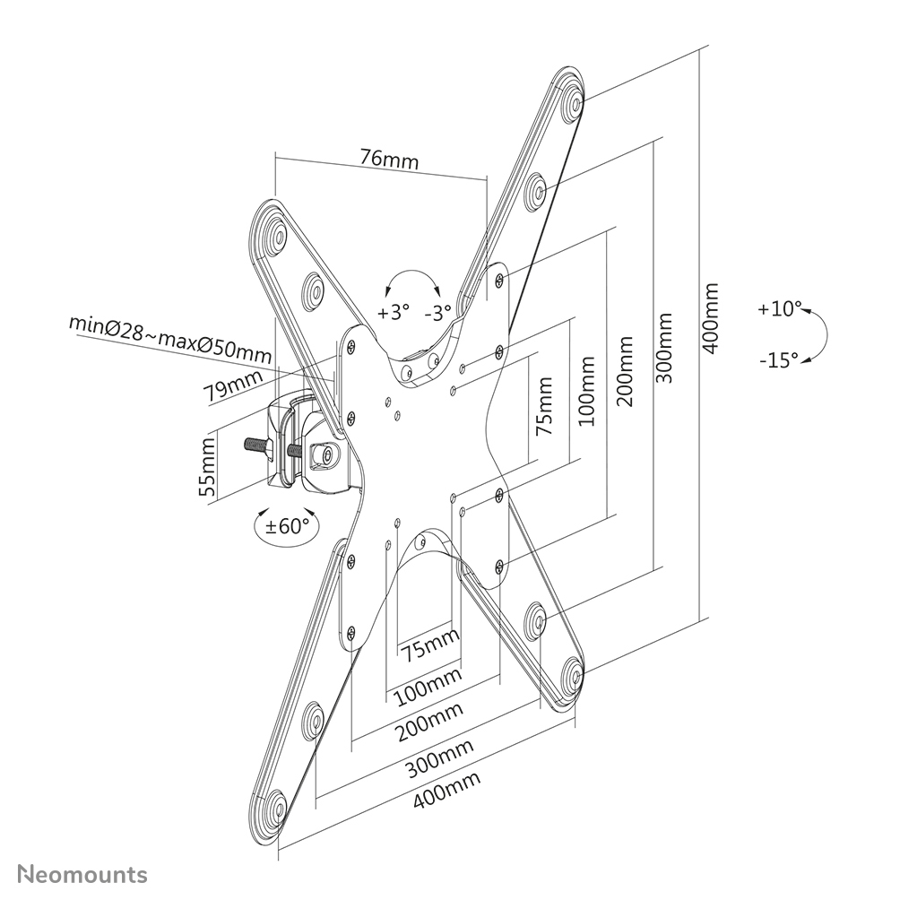 Neomounts FL40-430BL14