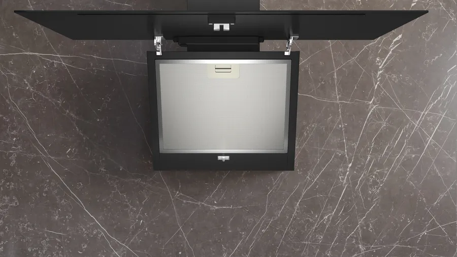 SIEMENS iQ100 Wandesse 80 cm Klarglas schwarz bedruckt LC85KDK60 EAN: 4242003936597