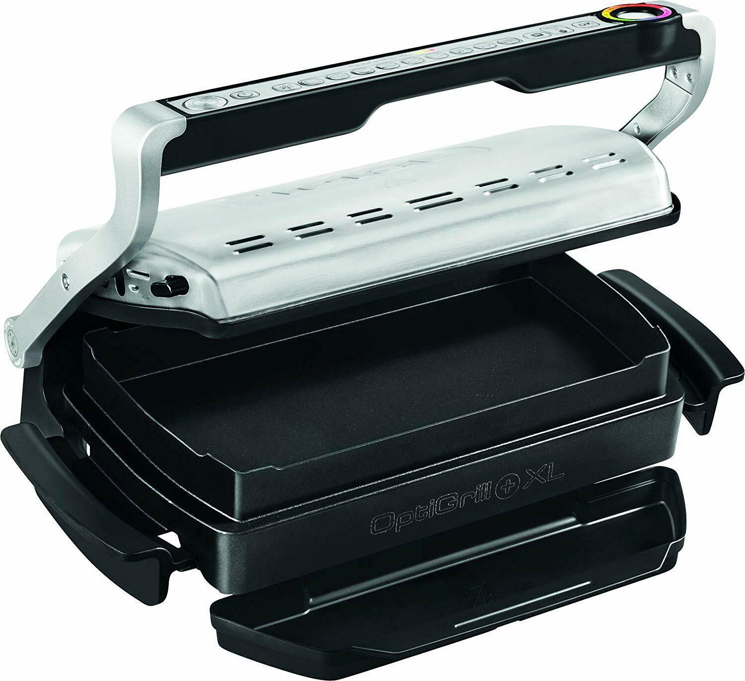 Kontaktgrill Optigrill+XL TEFAL GC724D mit Snacking & Baking Zubehör