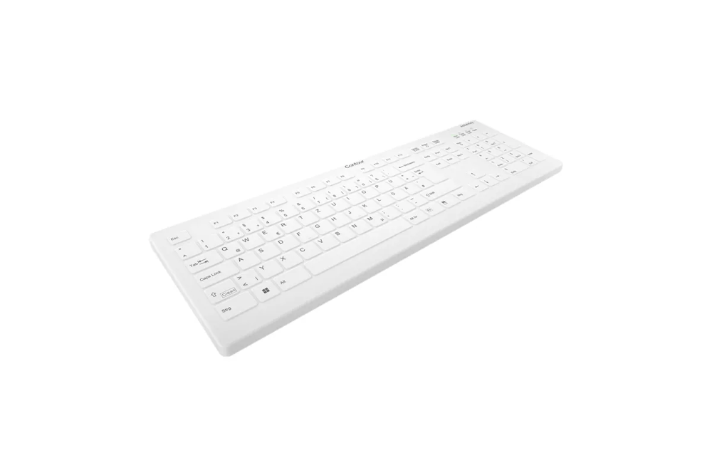 Contour Design Active Key Contour QuickClean Medizinische Tastatur IP68 Full-Size Kabelgebunden Weiß DE C8112