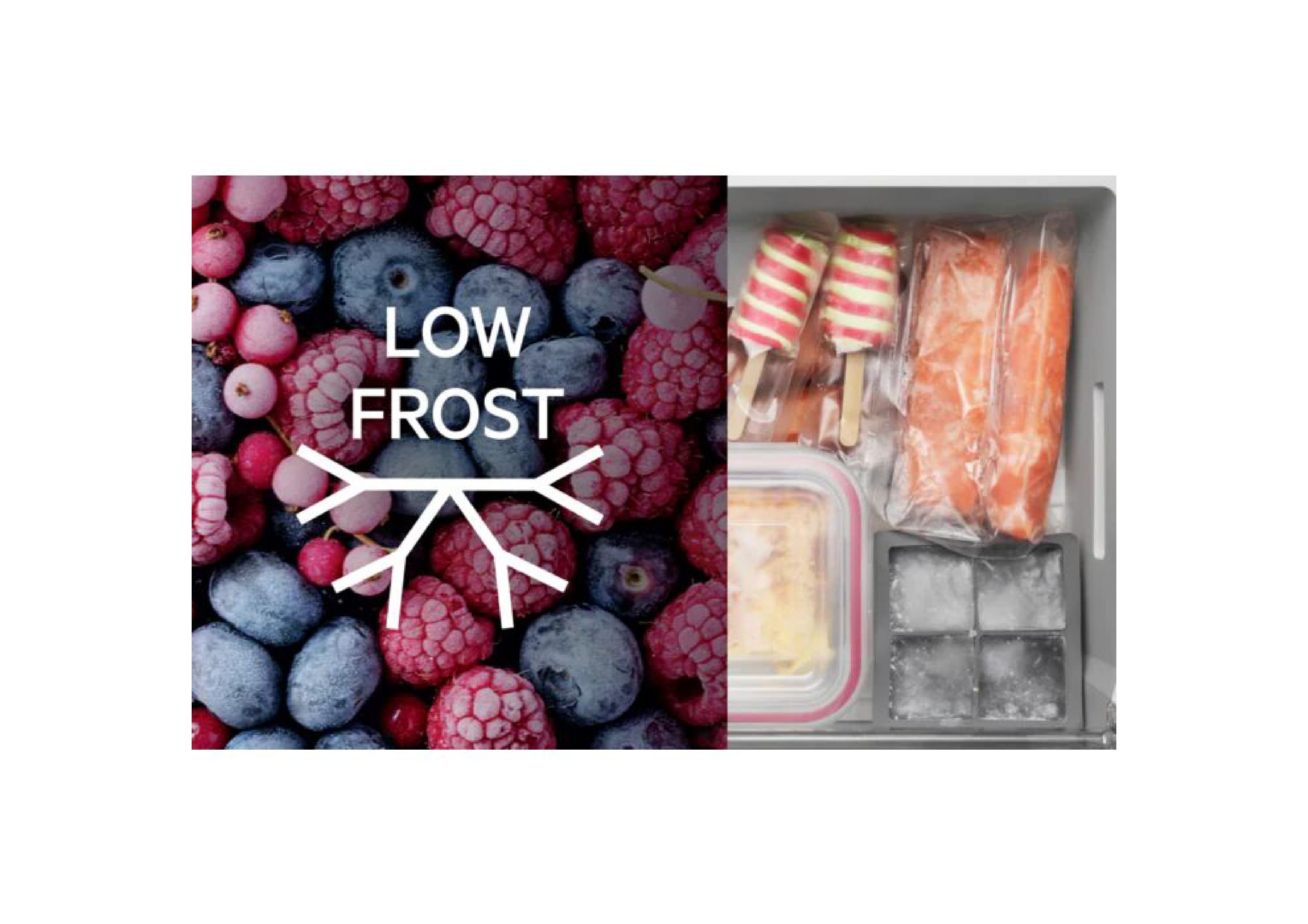 AEG TAB6L88ES Gefrierschrank Frontansicht, Schlepptür, LowFrost, transparenten Schubladen