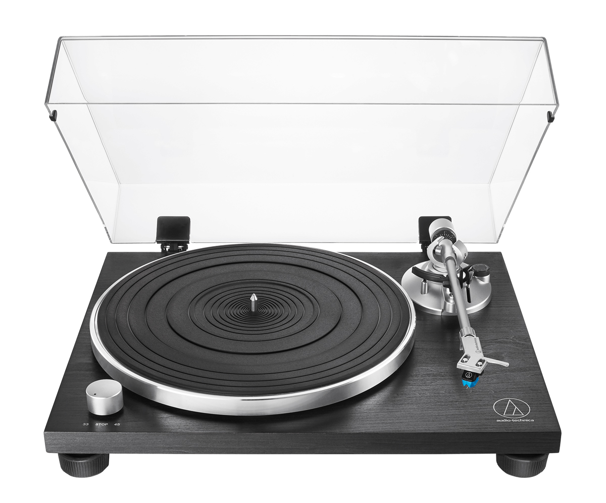 Audio-Technica AT-LPW30BK, Plattenspieler mit MM-System und Phono-Vorverstärker schwarz