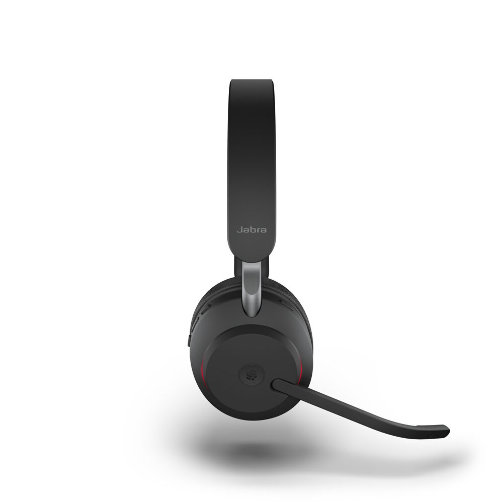 JABRA Evolve2 65 Link 380a USB-C MS Stereo Headset mit Ladestation, black, EAN: 5706991022827