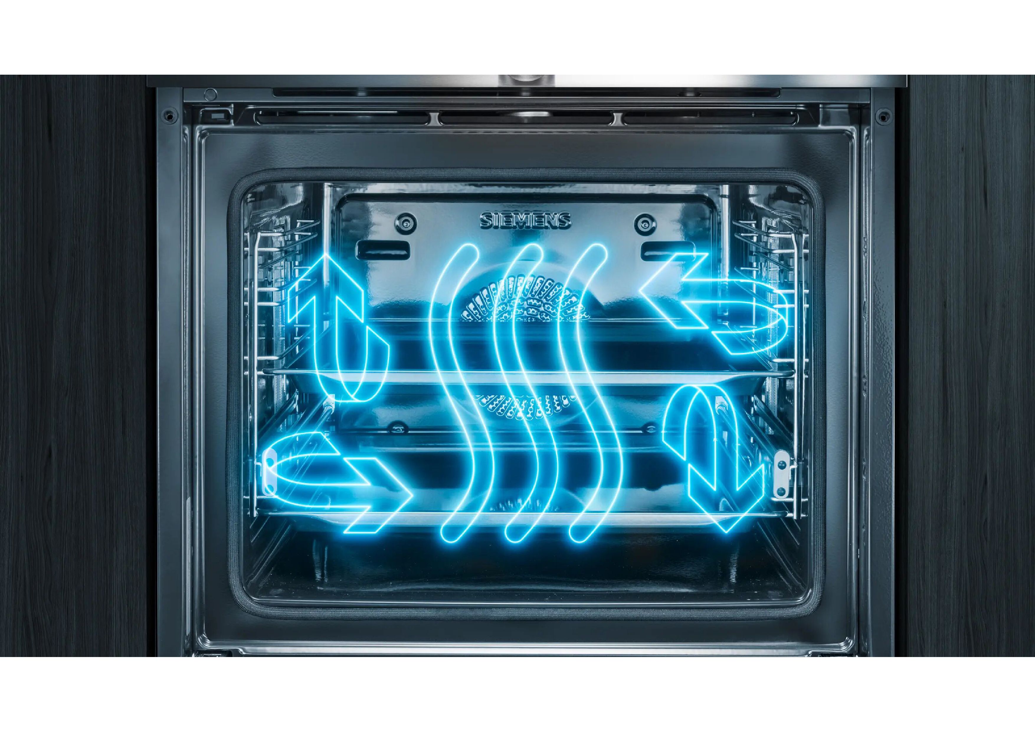 Siemens Backofen mit 3D-Heißluft auf mehreren Ebenen