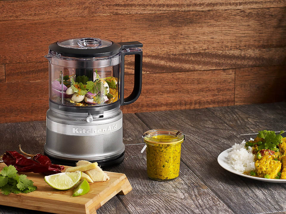 Flink hacken, mixen und pürieren KitchenAid 5KFC3516EER0 Mini Food Processor in Empire Rot