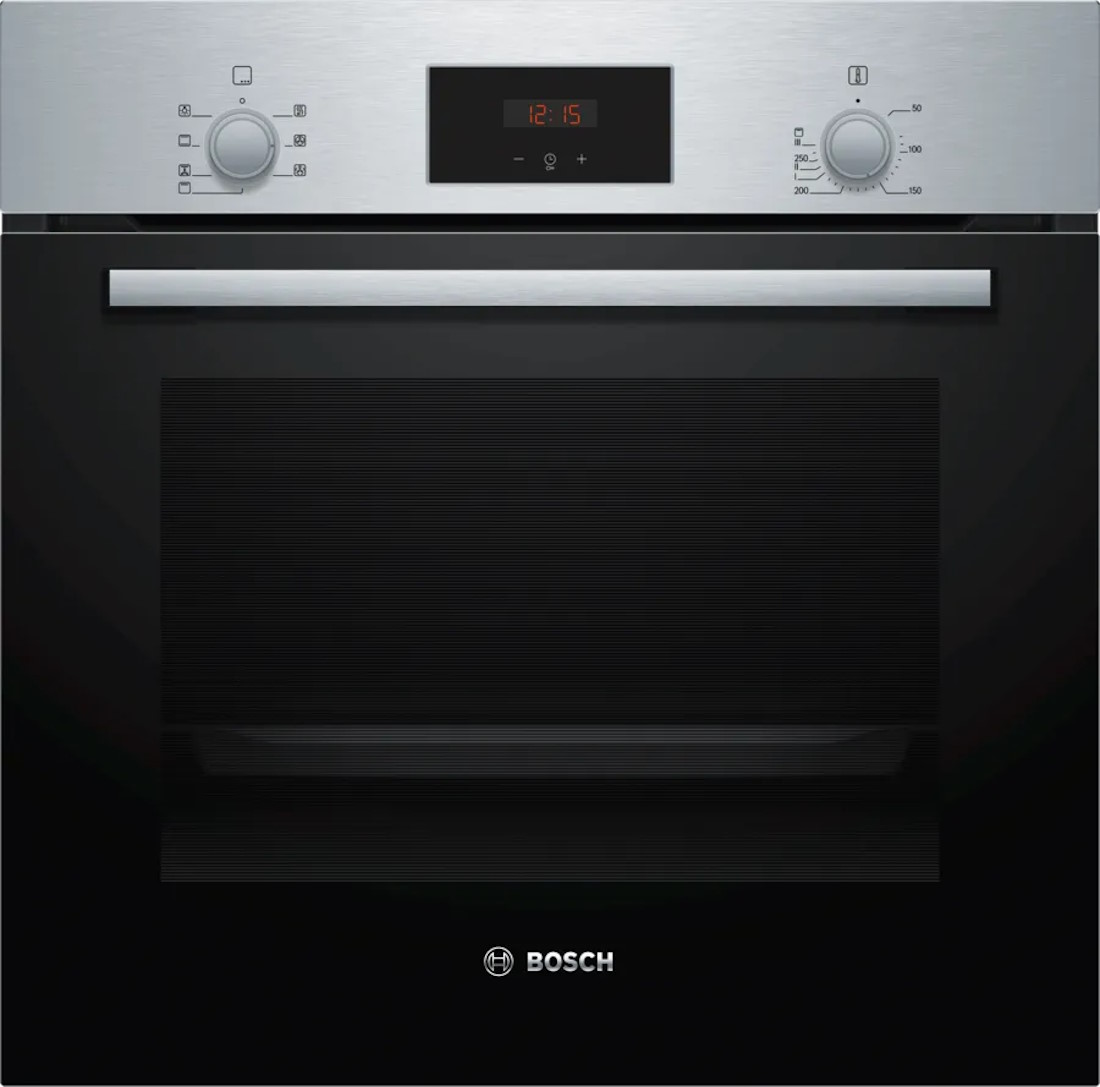 BOSCH HBF133GR0 Einbau-Backofen-Set - HBF133BR0 + HEZ438201 - inkl. 2-fach Teleskopauszug