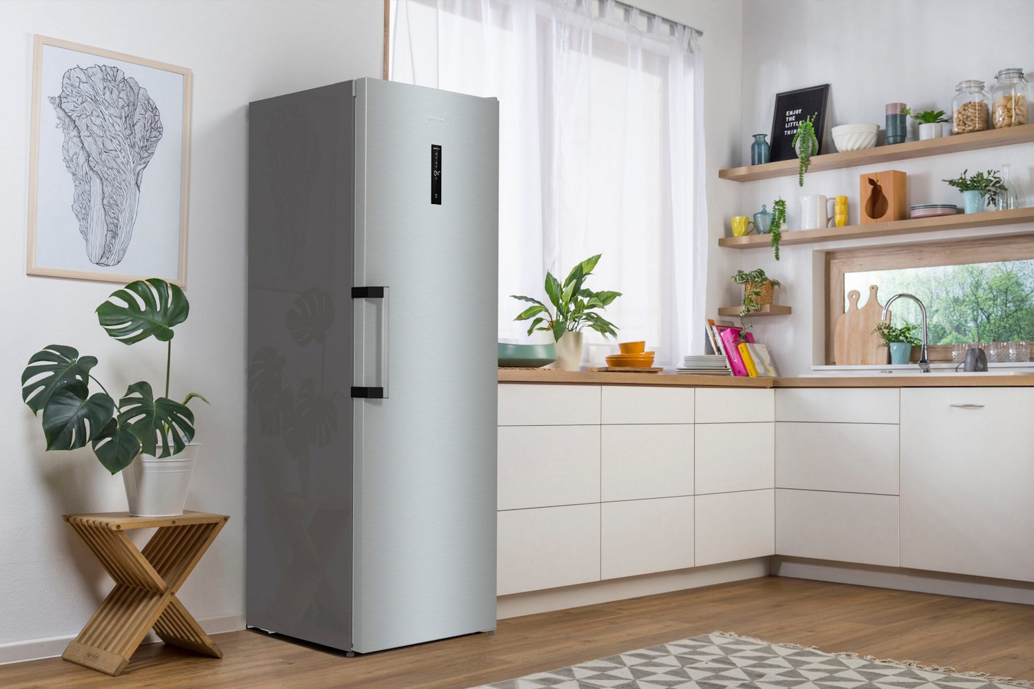 Gorenje R619DAXL6 Advanced Line Kühlschrank, Frontansicht in Edelstahl-Optik. Gorenje Kühlschrank mit 398 Litern Fassungsvermögen.