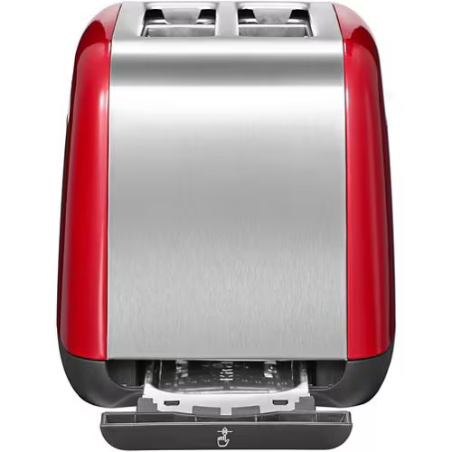 KitchenAid 5KMT221EER Toaster, Rückansicht mit Kabelausgang und glatter Oberfläche.