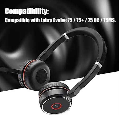 Jabra Evolve 75 ear cushion compatibility overview – suitable for Jabra Evolve 75 headset