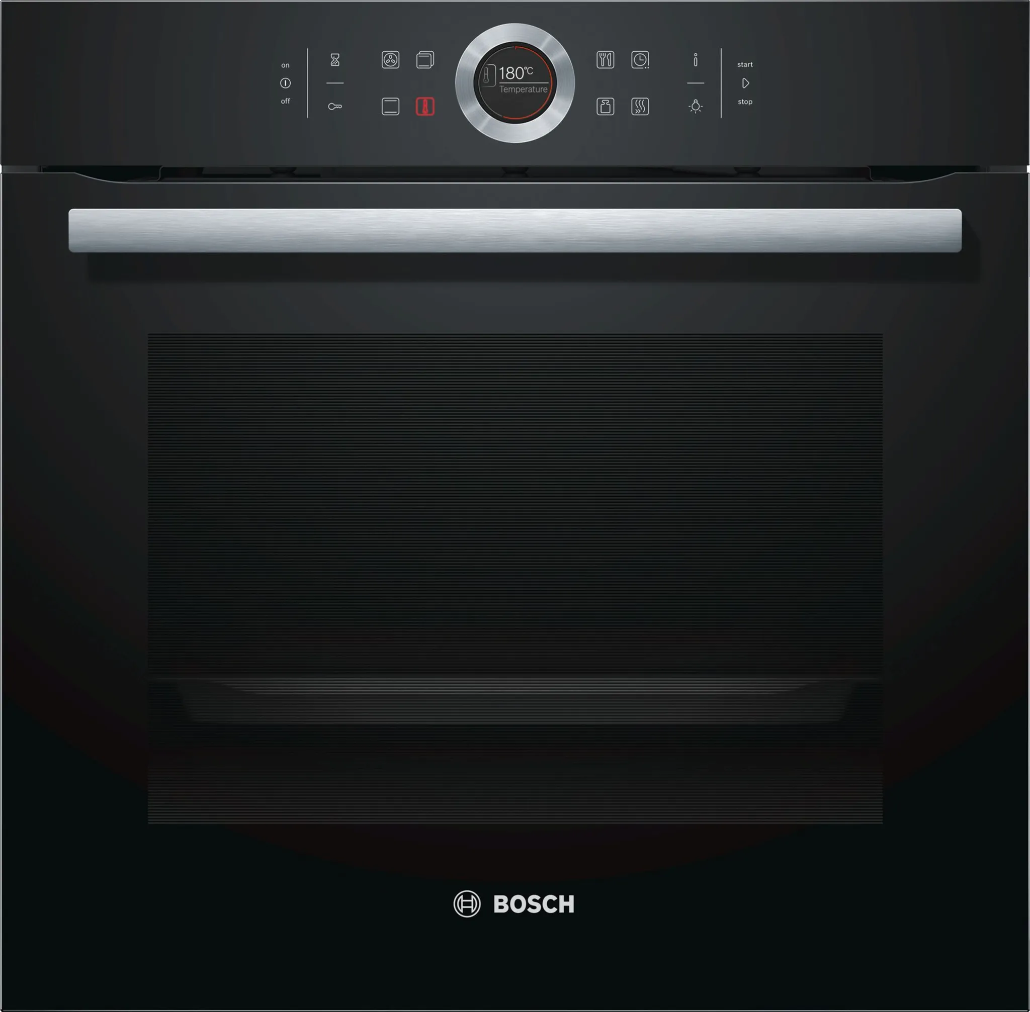 BOSCH Einbau-Backofen Serie 8, 60 x 60 cm, Schwarz HBG635BB1