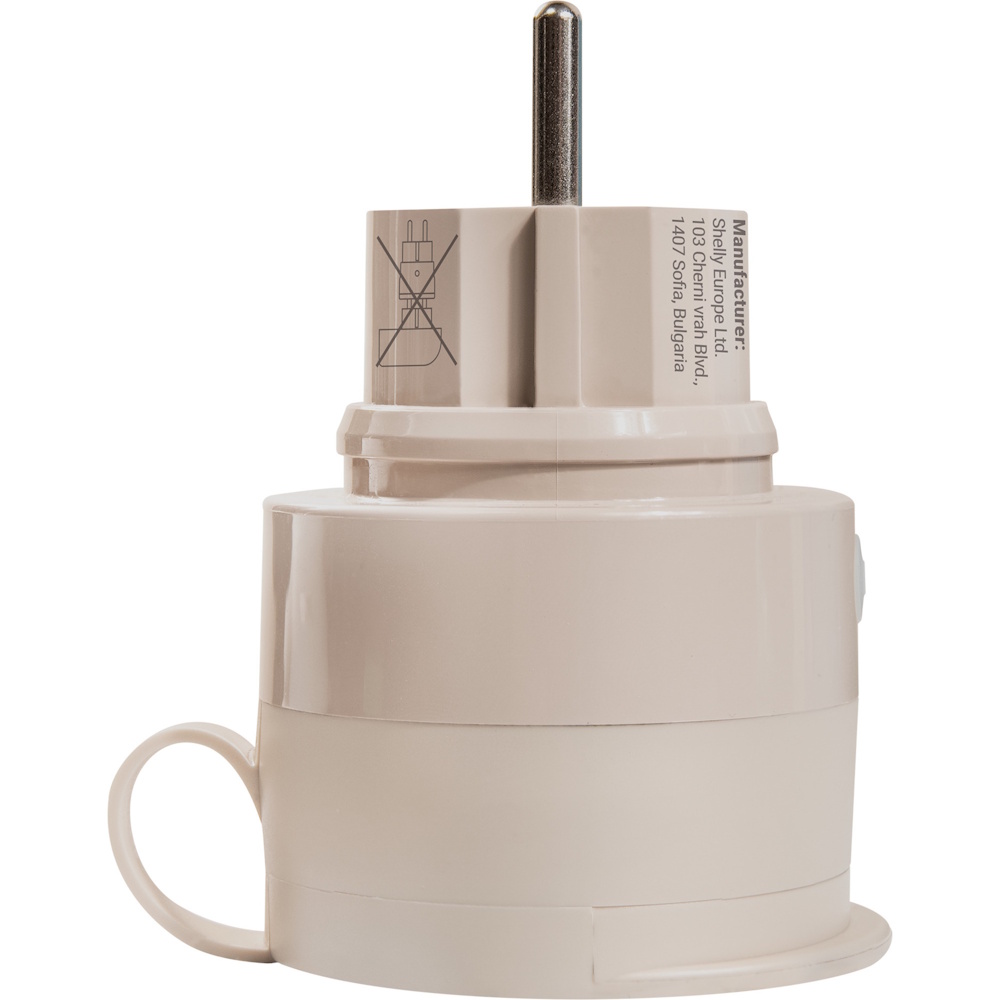 Shelly Outdoor Plug S Gen3 Smart-Steckdose | Matter-zertifiziert | IP44 wetterfest | Energiemessung | WLAN-Repeater & BLE-Gateway | Mokka