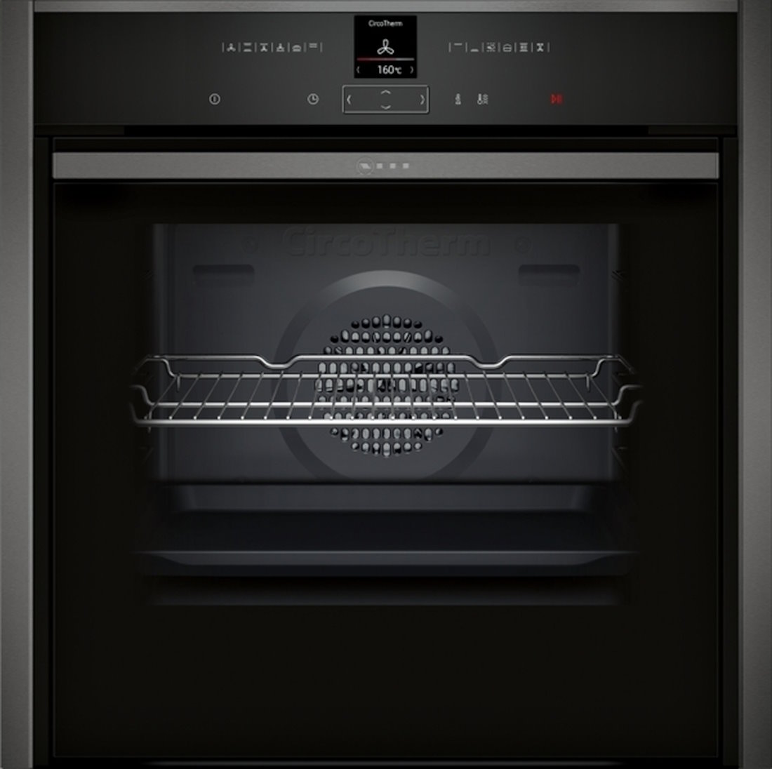 NEFF N70 B47CR22G0 Einbau-Backofen Slide & Hide Easy Graphite Grey