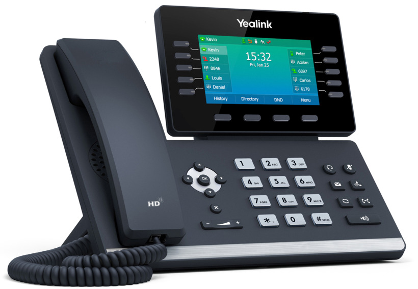 1_1_ YEALINK SIP-T54W, VoIP-Telefon ohne Netzteil