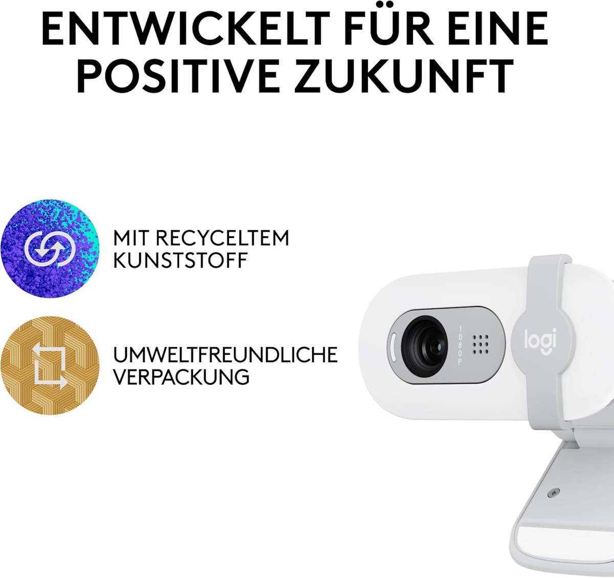 Logitech Brio 100 entwickelt für eine positive Zukunft