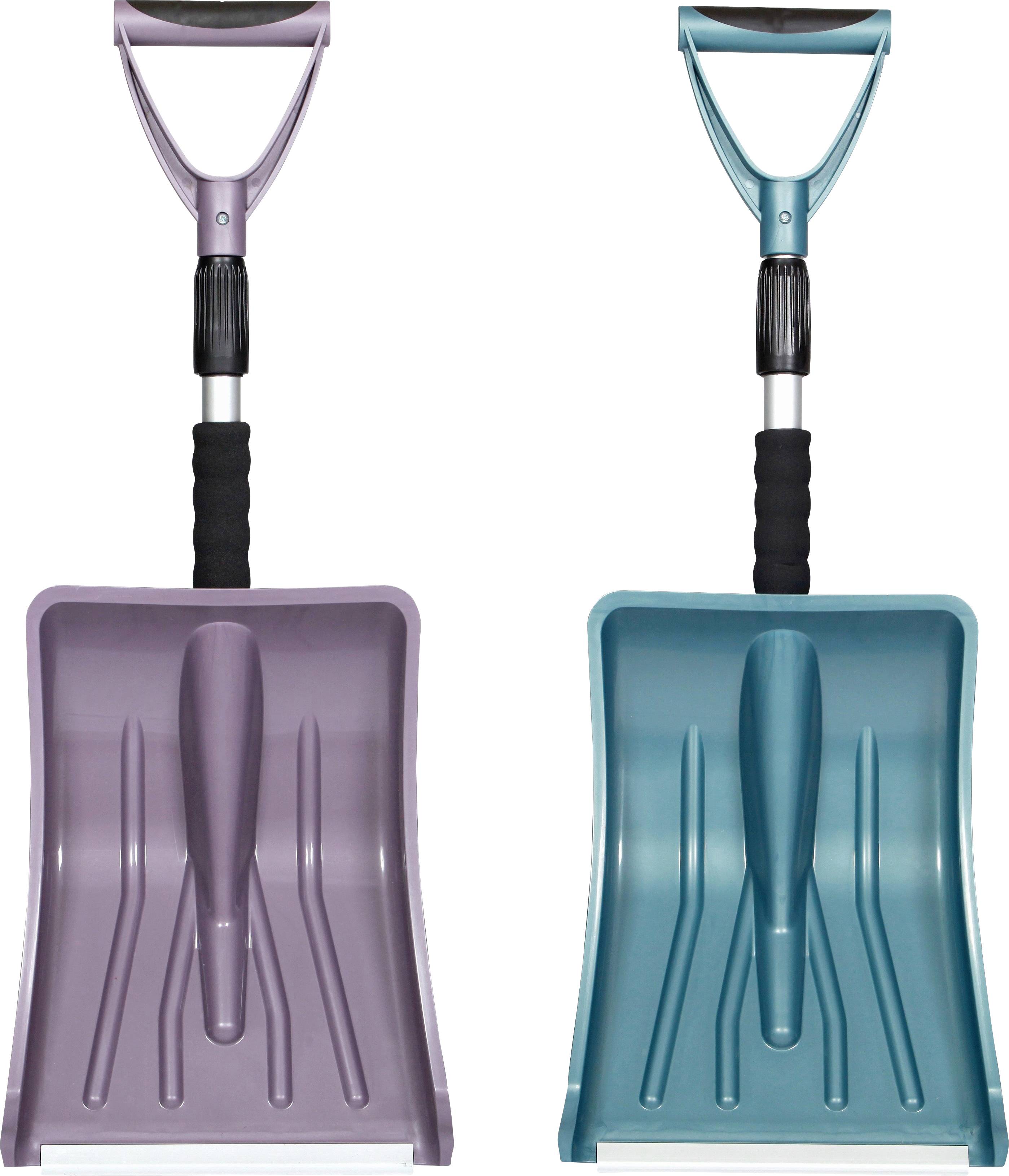 3E5vceHnOwpIIB Schneeschaufel Premium mit Alukante 75-92cm Teleskopstiel