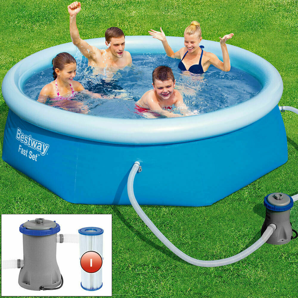 Bestway Pool-Set, rund, mit Filter und Pumpe 366 x 76 cm