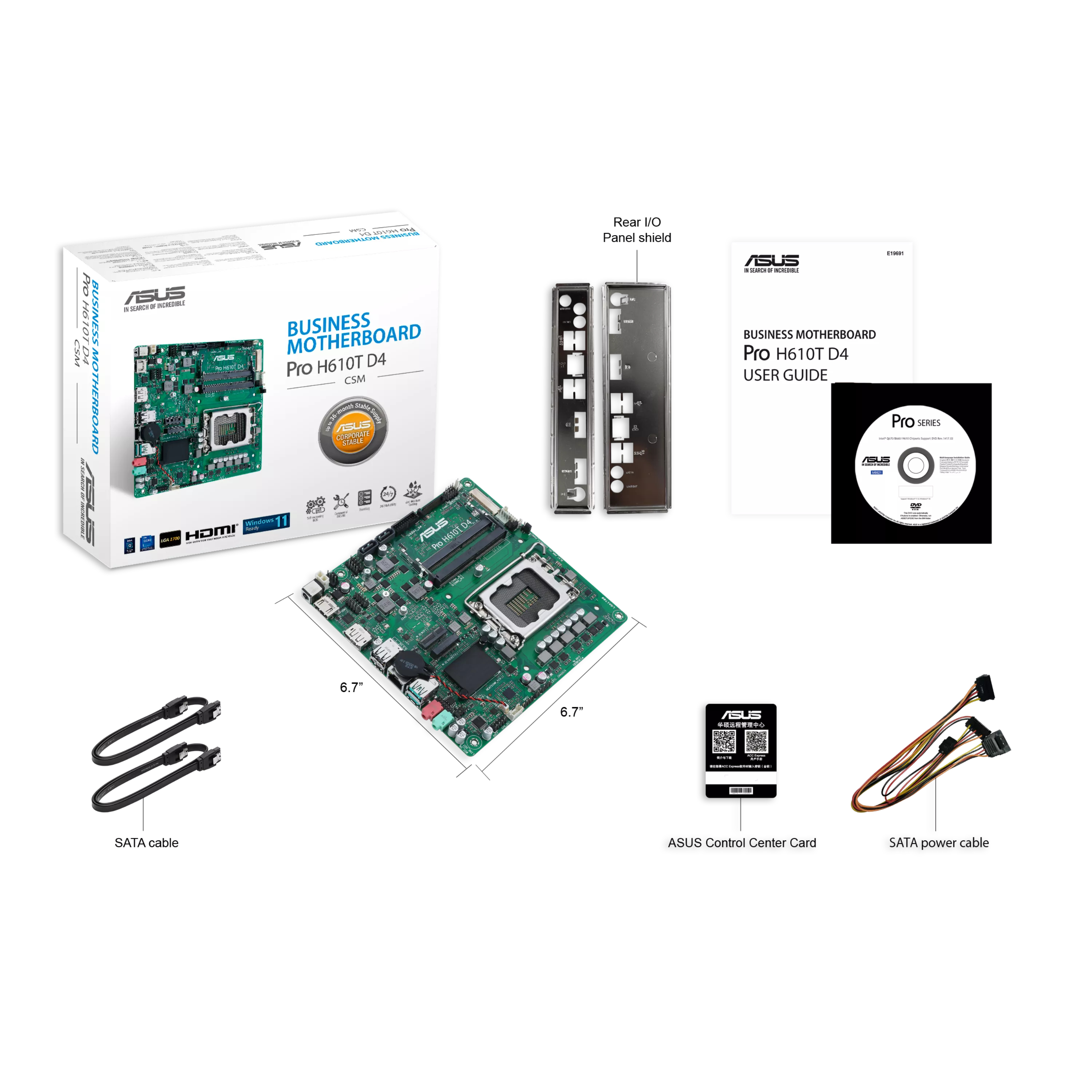 ASUS Pro H610T D4-CSM