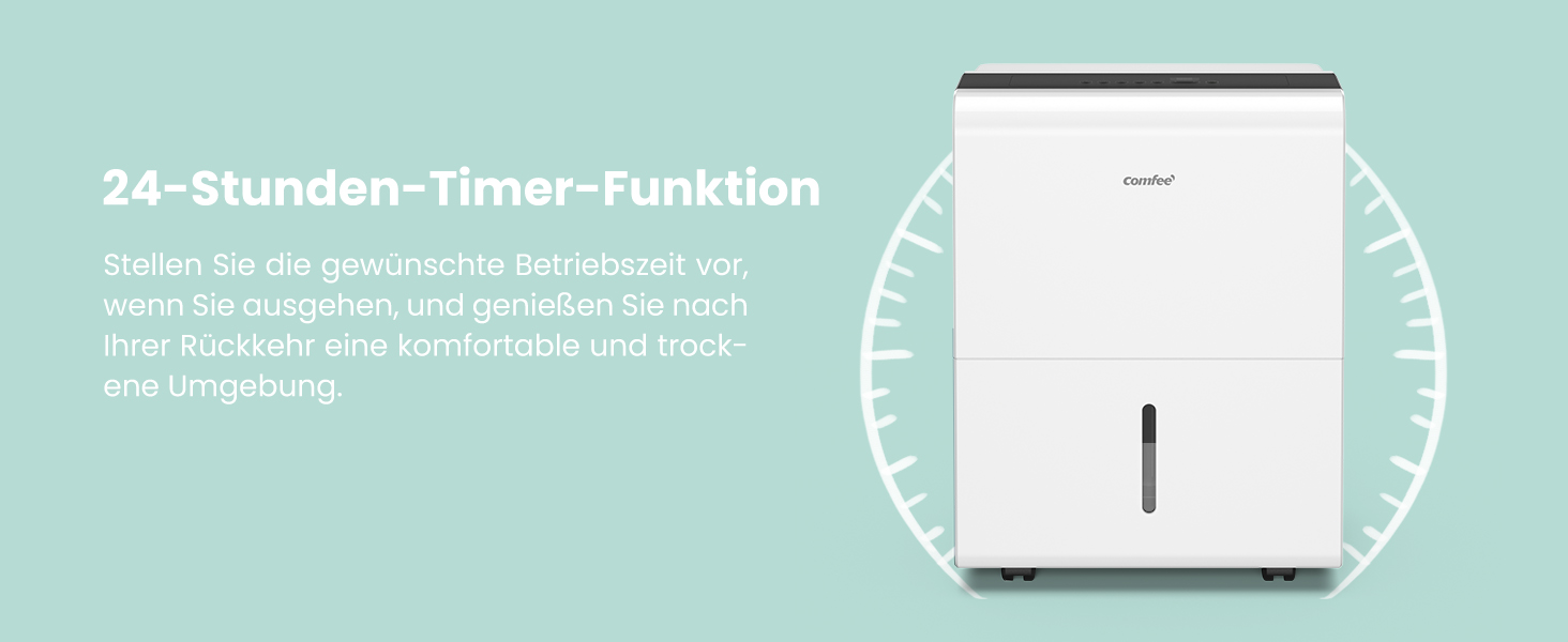 Midea COMFEE MDDP-30DEN7 24-Stunden-Timer und Display