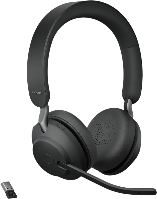 Jabra Evolve2 65 Link 380a UC Stereo USB-A - Schwarz