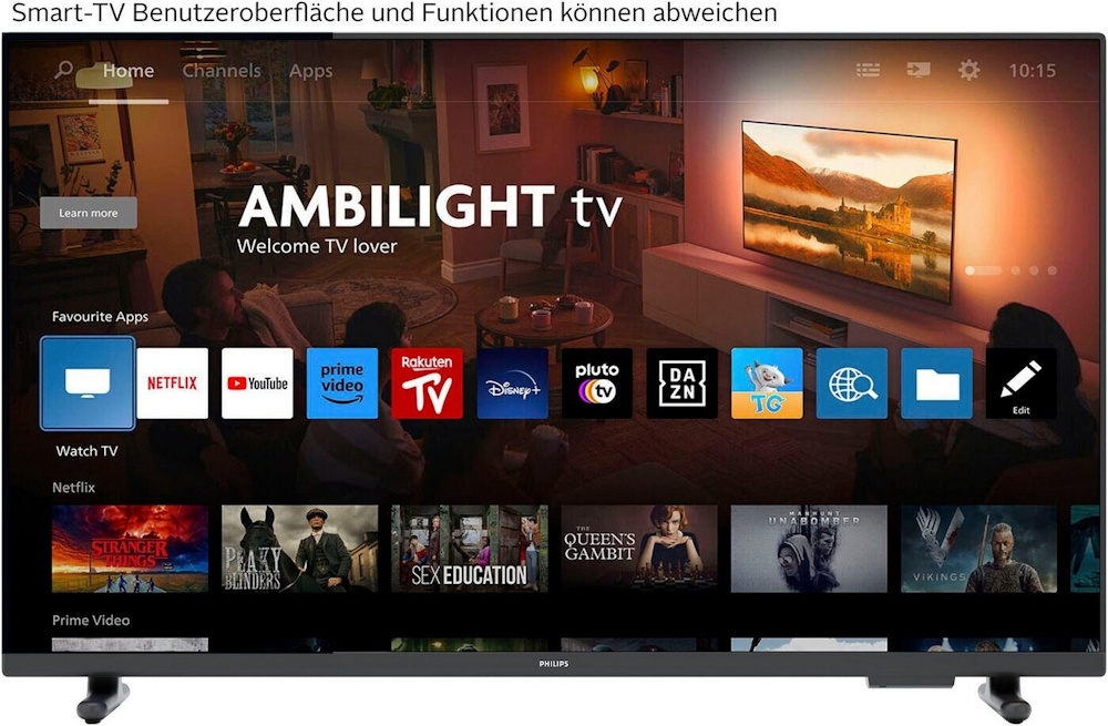 Philips 32PFS6900/12 LED-Smart-TV | 32 Zoll (80 cm) | Full HD | 3-seitiges Ambilight | HDR10 | Pixel Plus HD