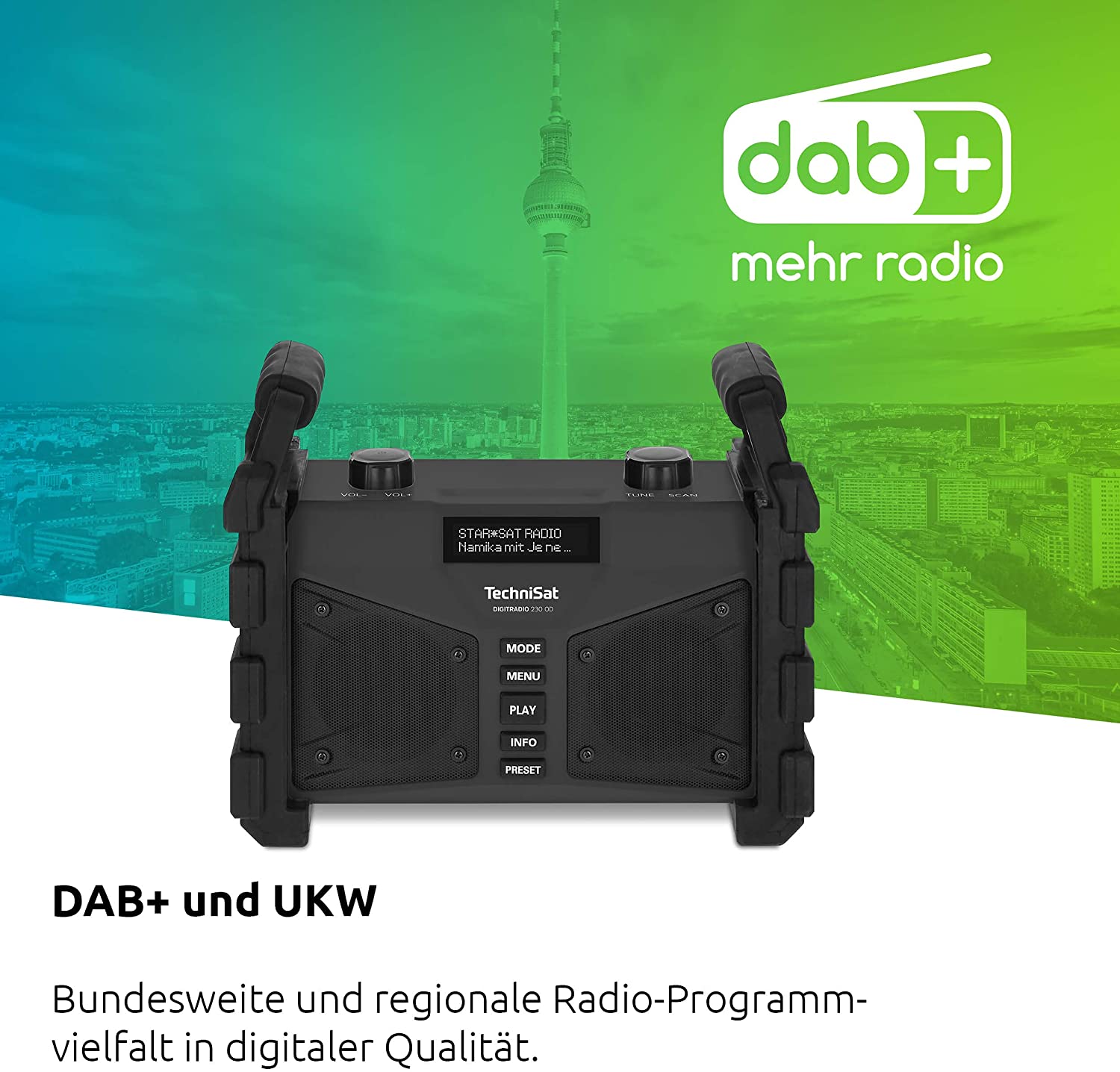 TechniSat DIGITRADIO 230 OD, DAB Plus und UKW, EAN: 4019588239074