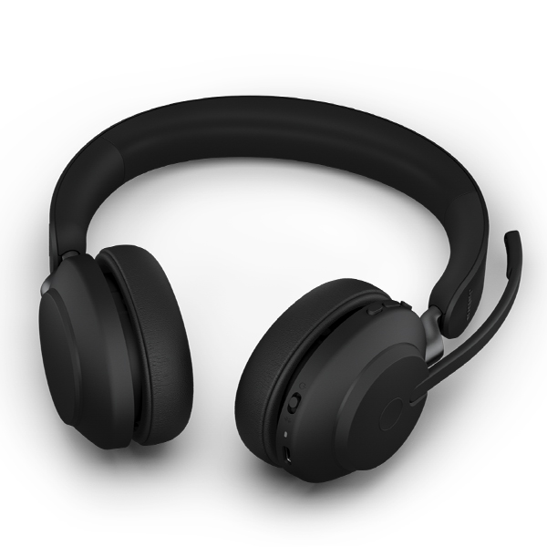 JABRA Evolve2 65 Link 380a USB-C MS Stereo Headset mit Ladestation, black, EAN: 5706991022827