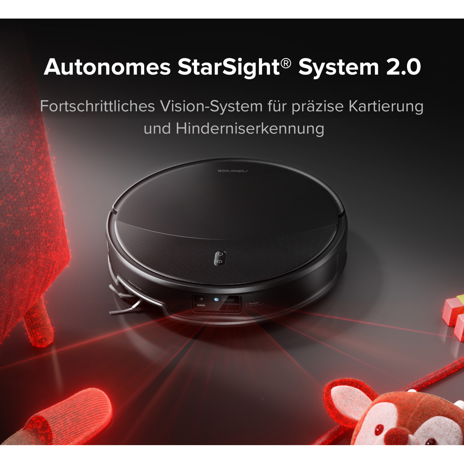 Roborock StarSight 2.0 Hinderniserkennung und AdaptiLift Chassis