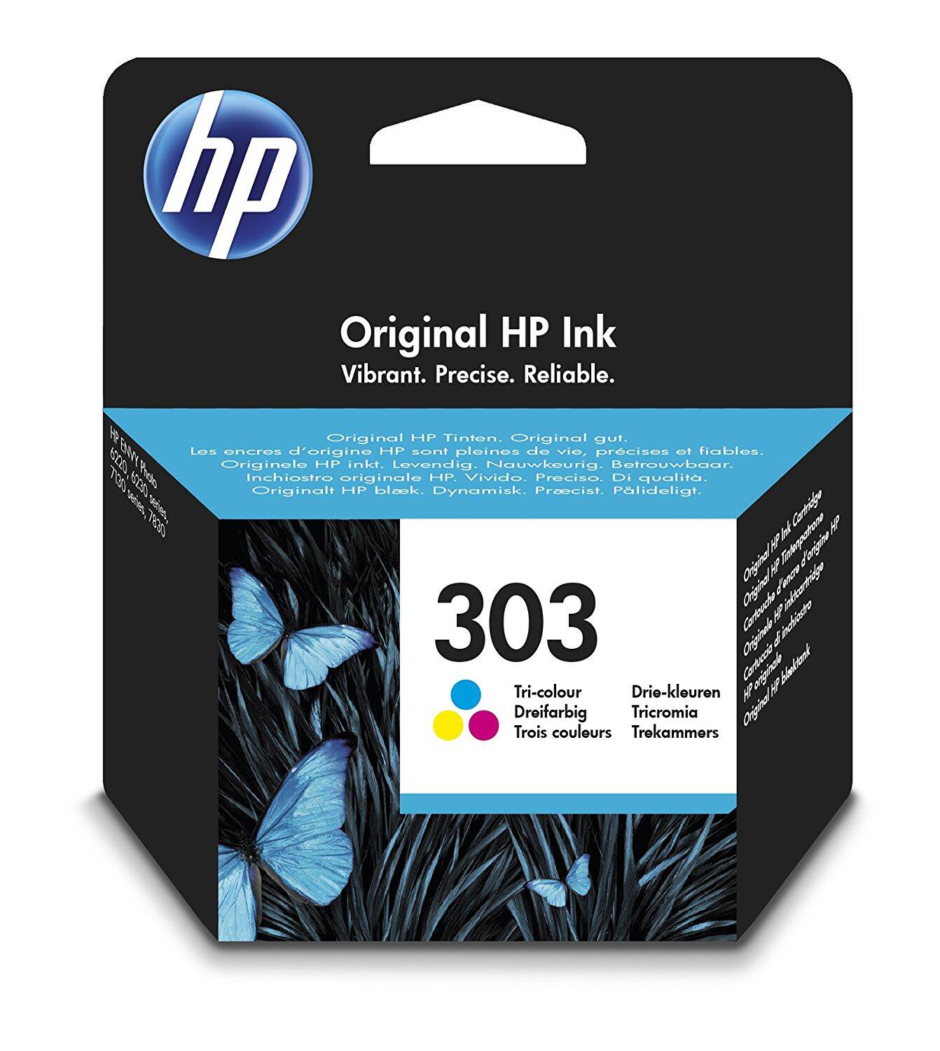 HP 303 Cyan/Magenta/Gelb Original Druckerpatrone