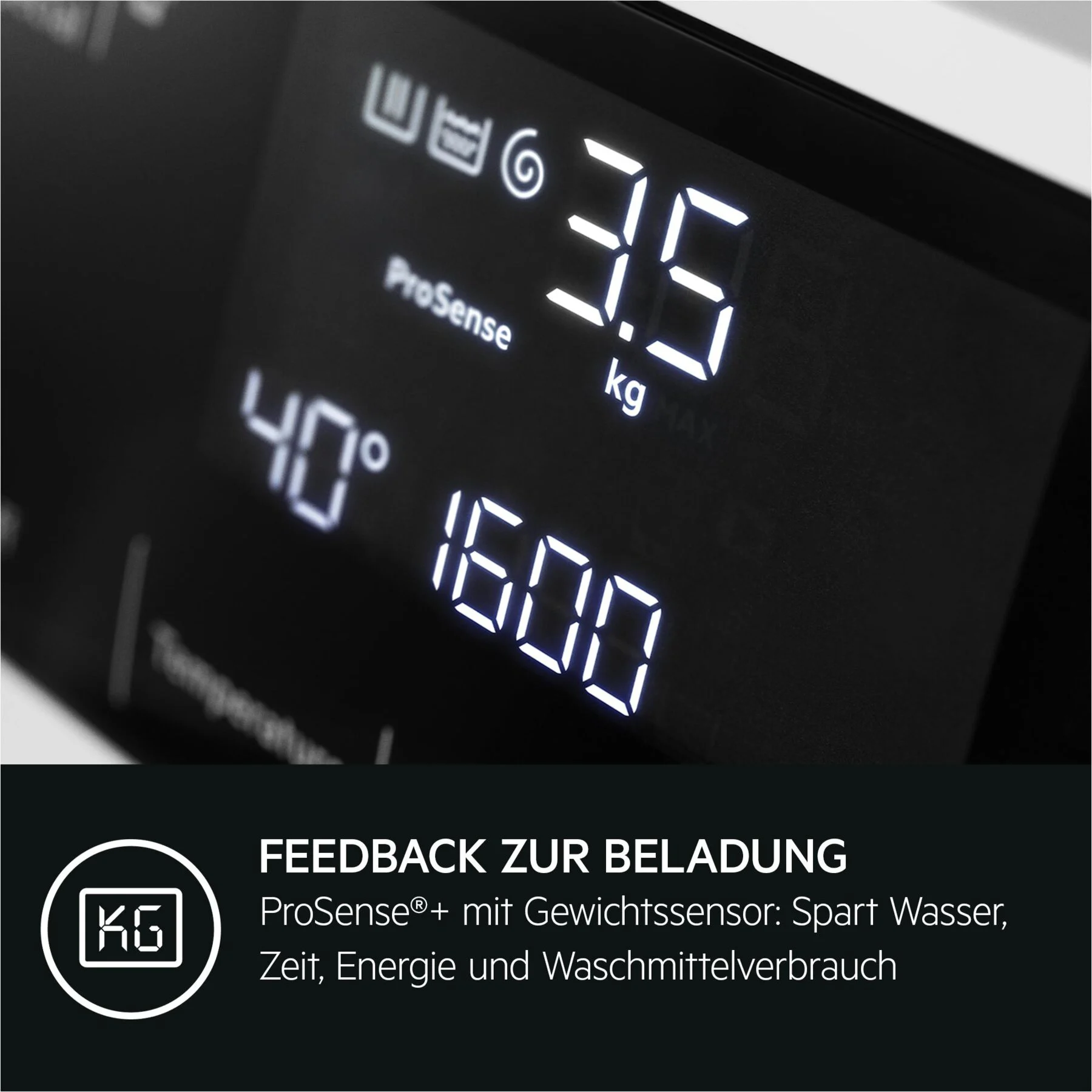 AEG LWR9W80600 Serie 9000 Feedback zur Beladung, EAN:7332543849888