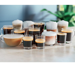 22 verschiedene Kaffeegetränke zur Auswahl