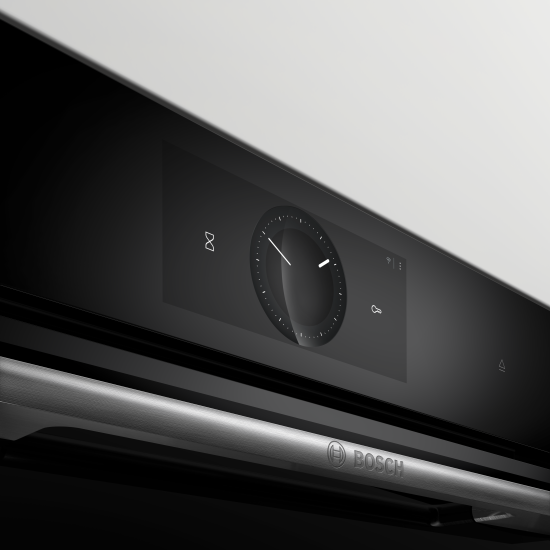 Digitaler Bedienring und TFT-Touchdisplay Pro Bosch HSG7584B1 Serie 8 Einbau-Dampfbackofen,schwarz