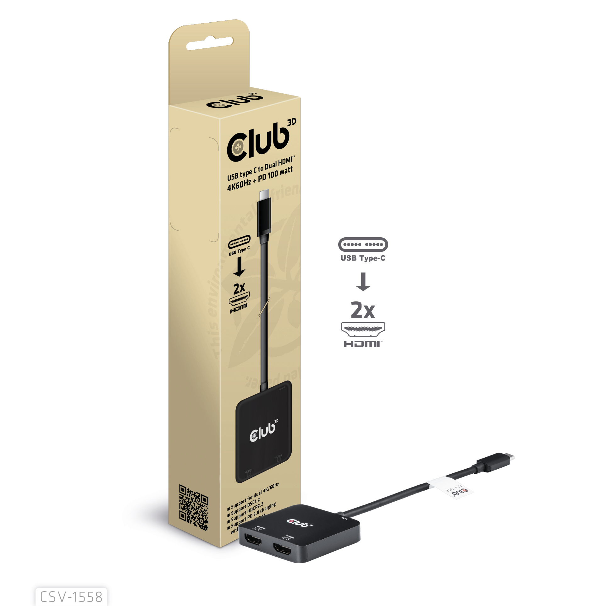 Club 3D CSV-1558
