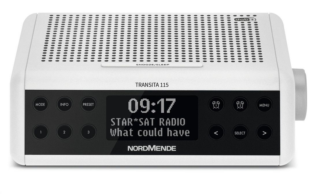 NORDMENDE Transita 115 DAB+/UKW-Uhrenradio, weiss