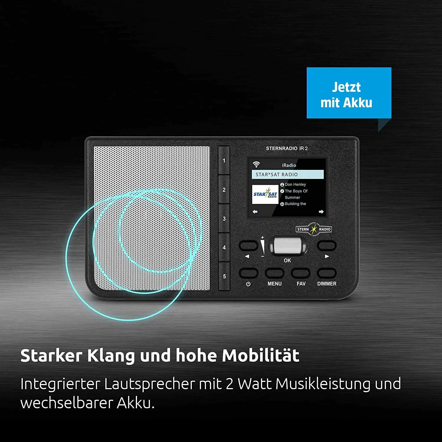 TechniSat STERNRADIO IR 2 – Starker Klang & hohe Mobilität