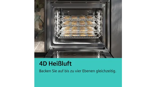 SIEMENS HB634GBS1 iQ700 Einbau-Backofen 4D Heißluft