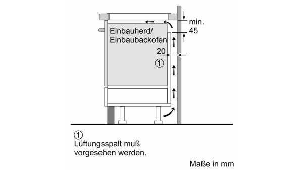 SIEMENS EX975LXC1E Maße Einbauherd