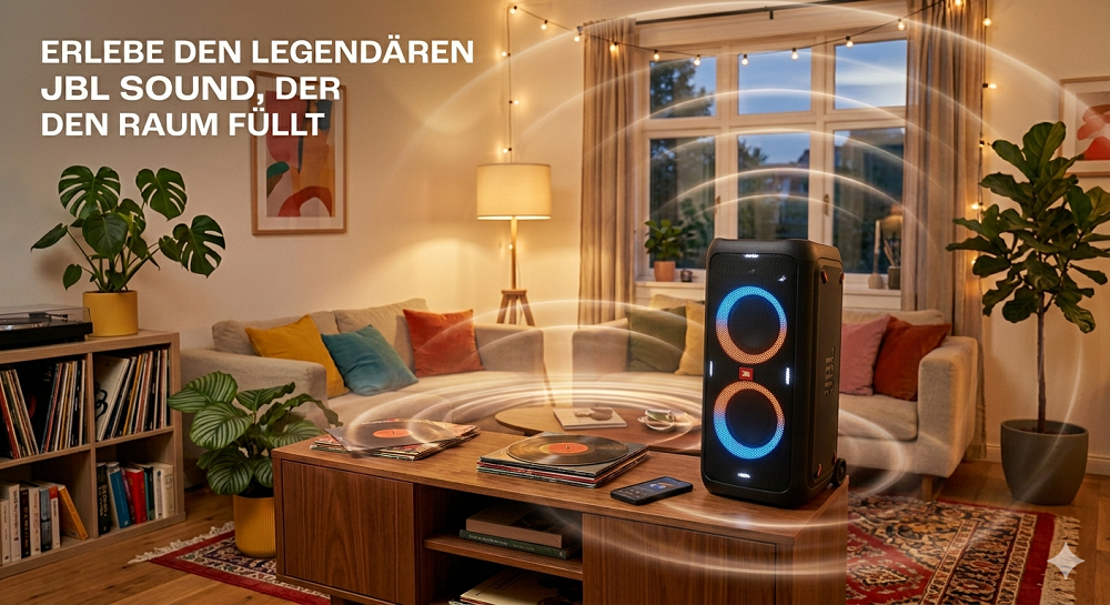 JBL Pro Sound und Bass-Boost Funktion