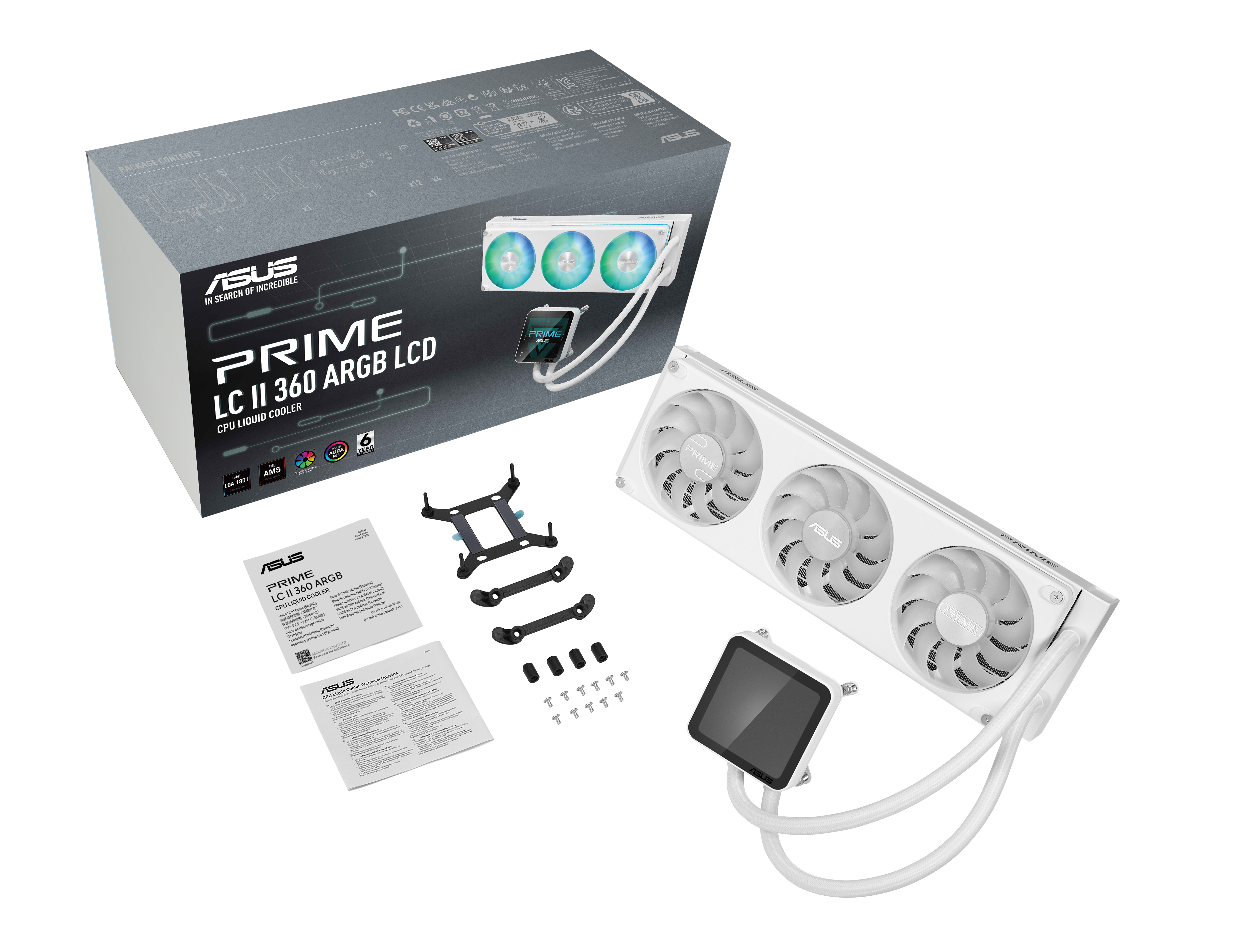 ASUS PRIME LC II 360 ARGB LCD WHT