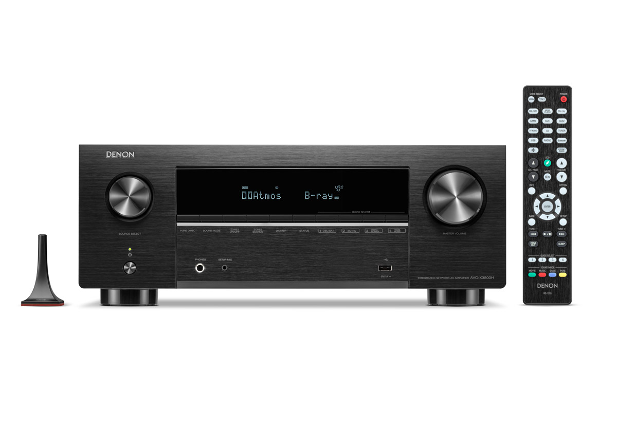 Denon AVC-X3800H 9.4 Kanal 8K AV-Receiver mit SprachsteuerungDenon AVC-X3800H 9.4 Kanal 8K AV-Receiver mit Sprachsteuerung, schwarz, EAN: 747192138424