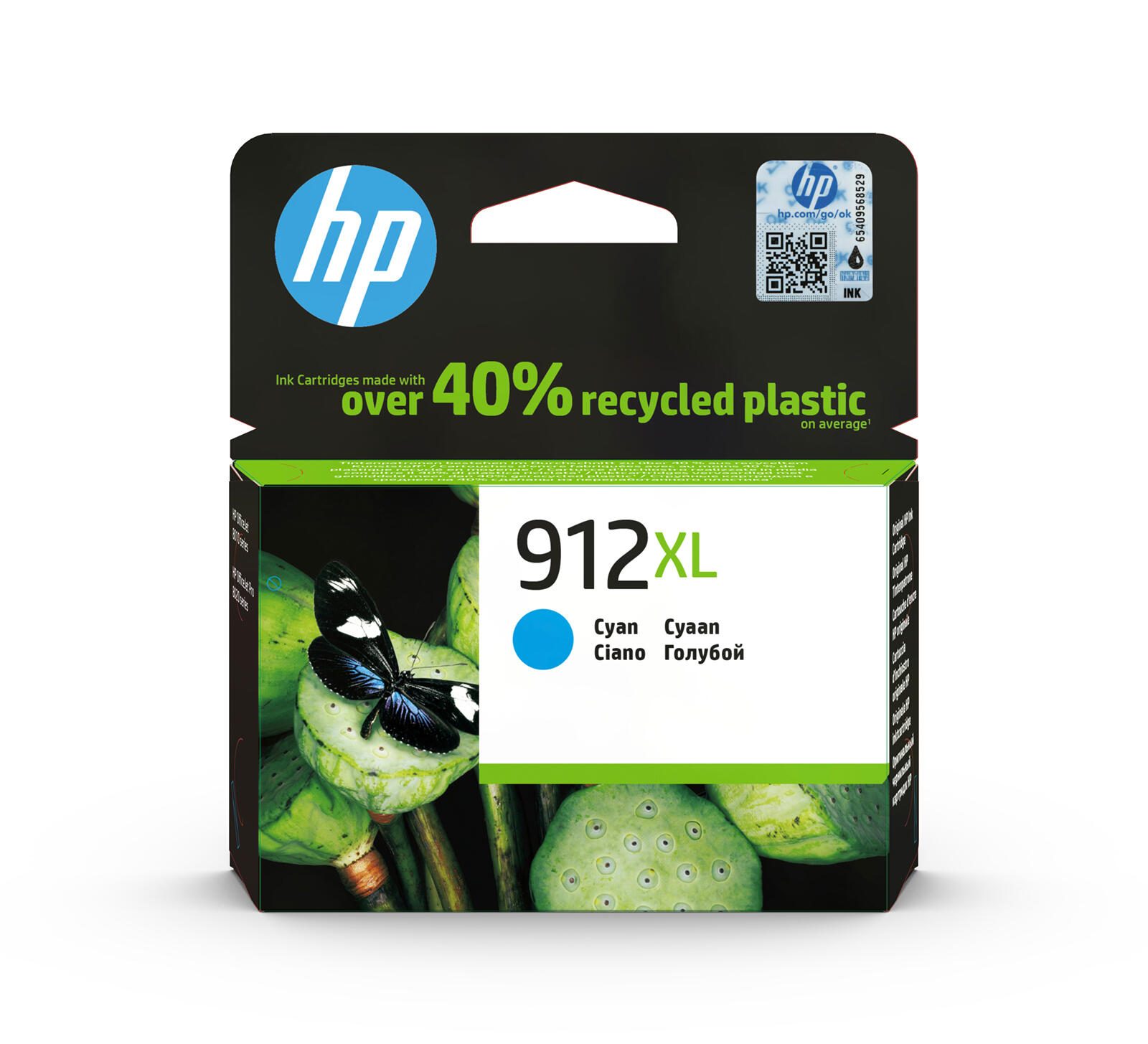 HP 912XL Cyan Original Druckerpatrone mit hoher Reichweite
