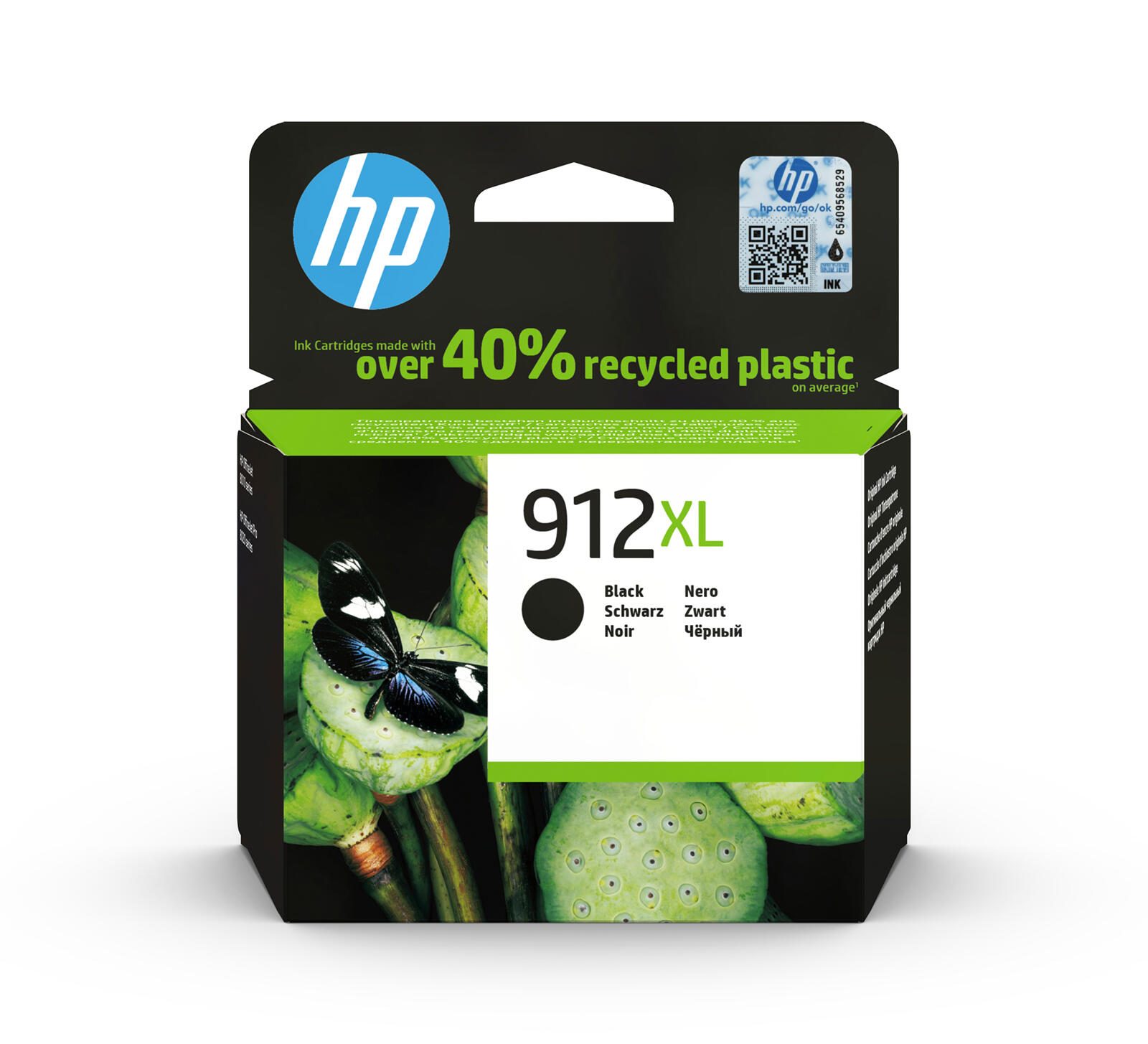 HP 912XL Schwarz Original Druckerpatrone mit hoher Reichweite