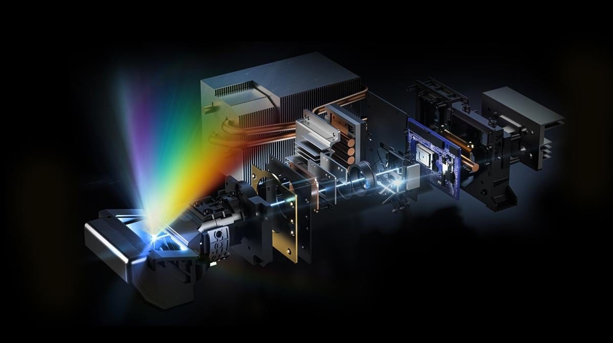 Hisense LPU Digital Laser Engine und TriChroma Lasertechnologie im Detailquerschnitt