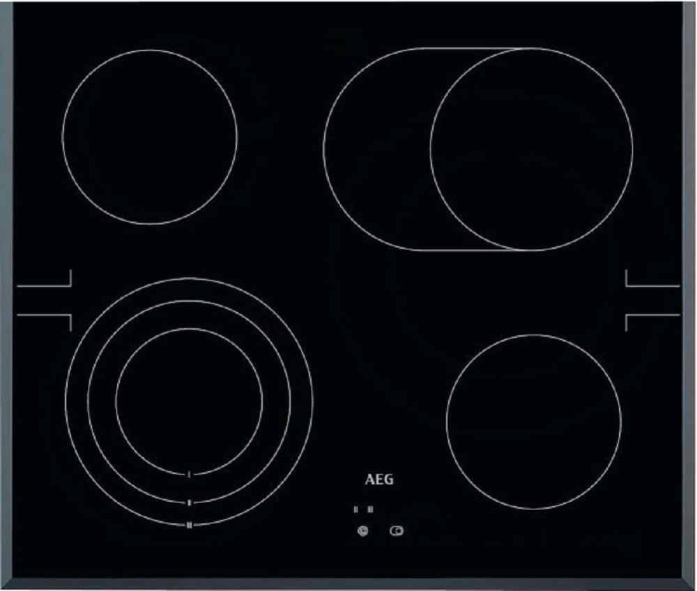 AEG HE604070FB – Modernes Ceranfeld Schwarz AEG HE604070FB Ceranfeld 60 cm mit Facettenschliff