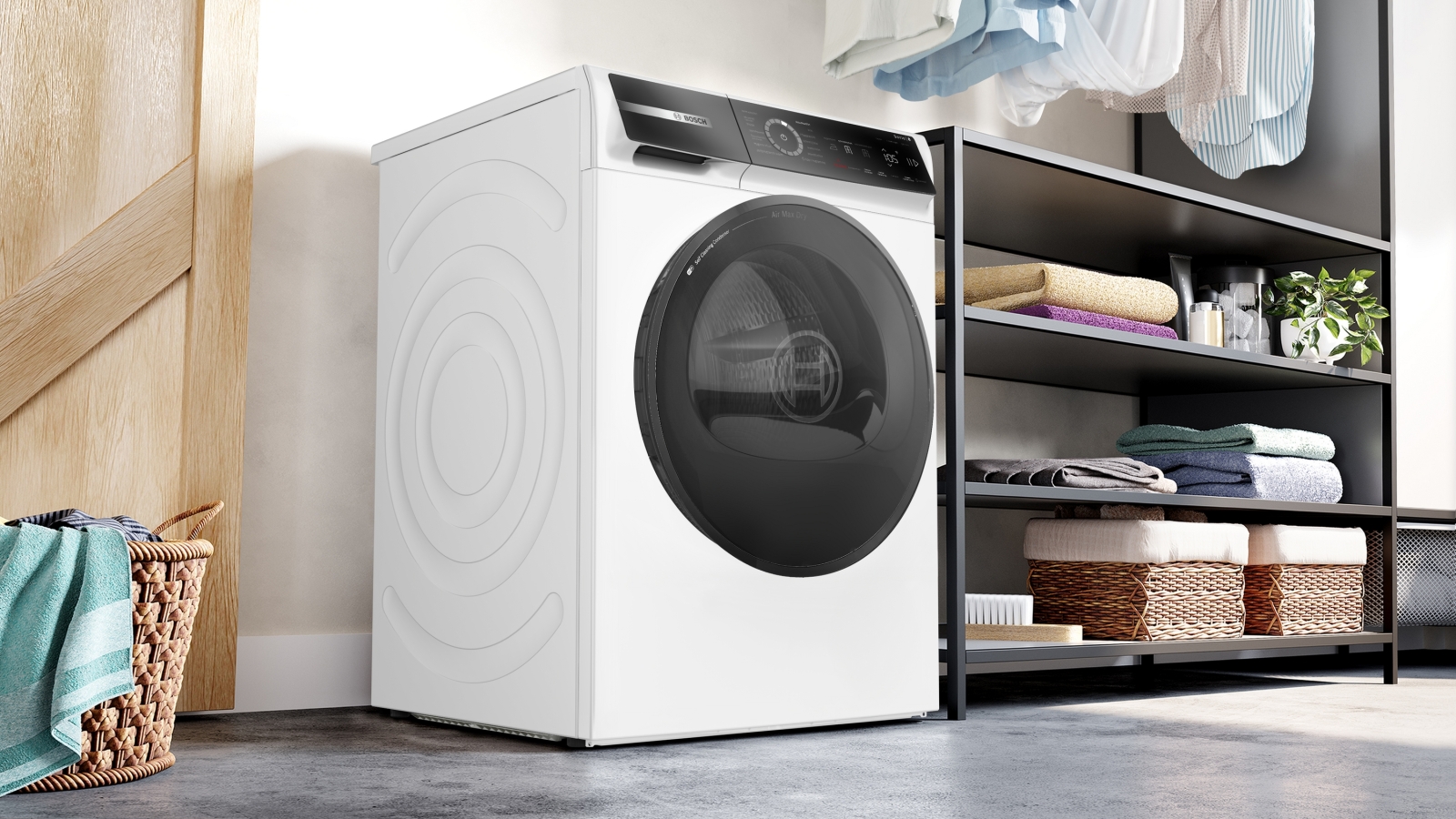 Bosch WRB247C40 Wärmepumpentrockner Bedienfeld Detail